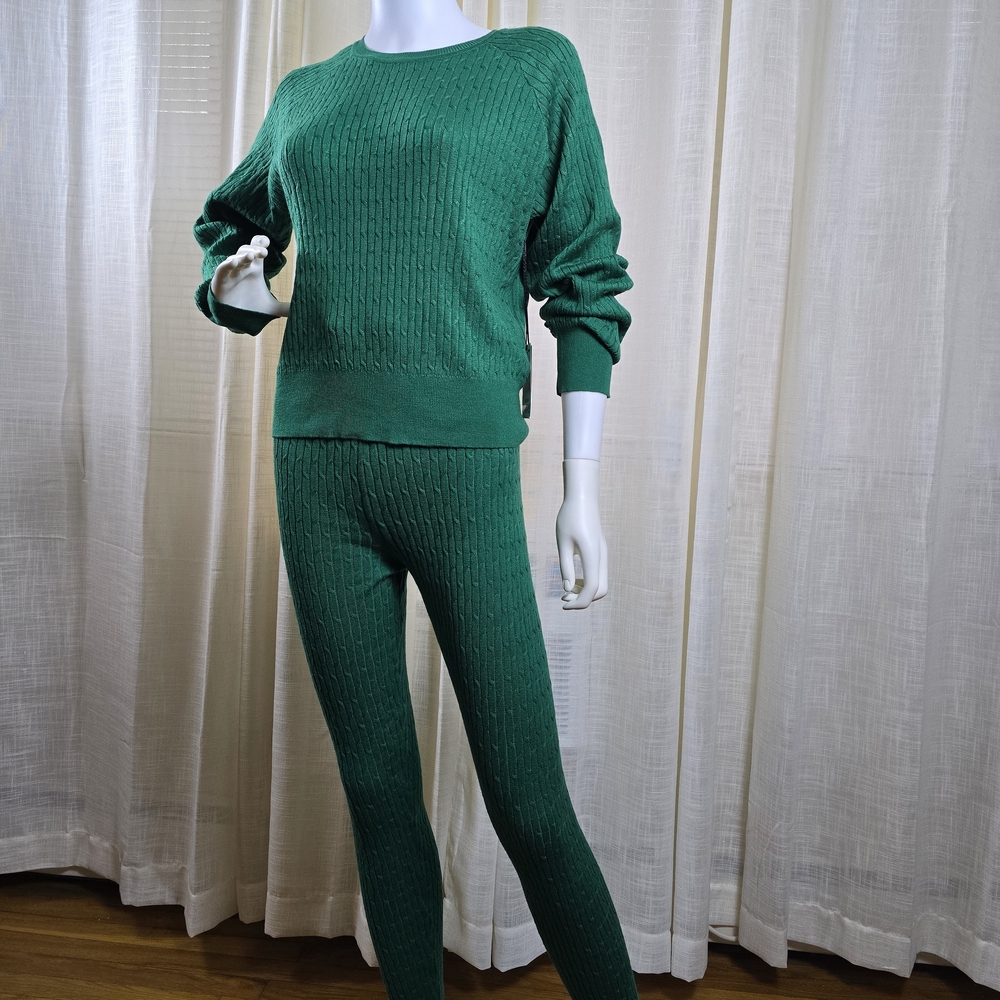 Emerald Knit Women's Leggings Set